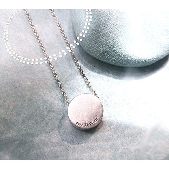 Rare & Fabulous Tiffany & Co 1837 Collection Floating Round Concave Necklace COA - Picture 4 of 8